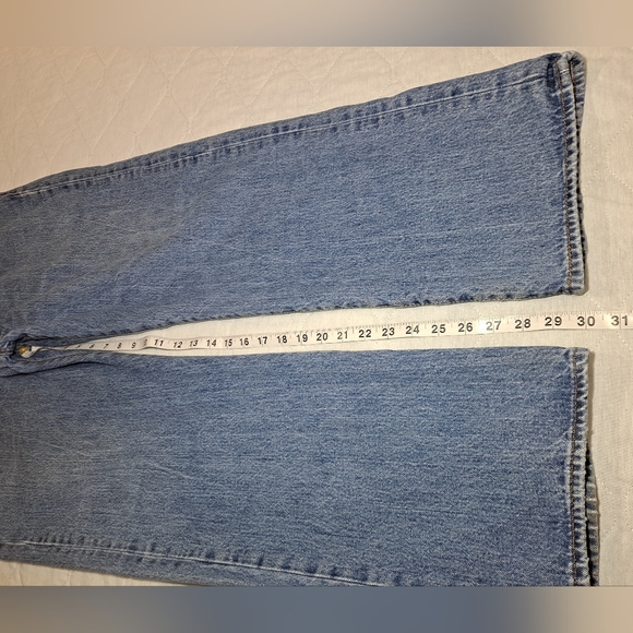 Levi's 501 Button-Fly Jeans Men's 40x30 Blue Denim Straight 5-Pkt Original-Fit - Picture 9 of 11